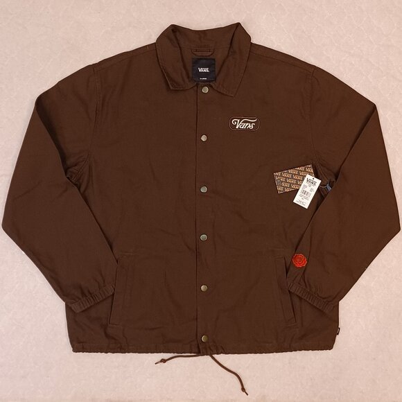 Vans Men's XL (Extra Large) "Off The Wall" Torrey Thorn Jacket Brown VN000JCZ3N1